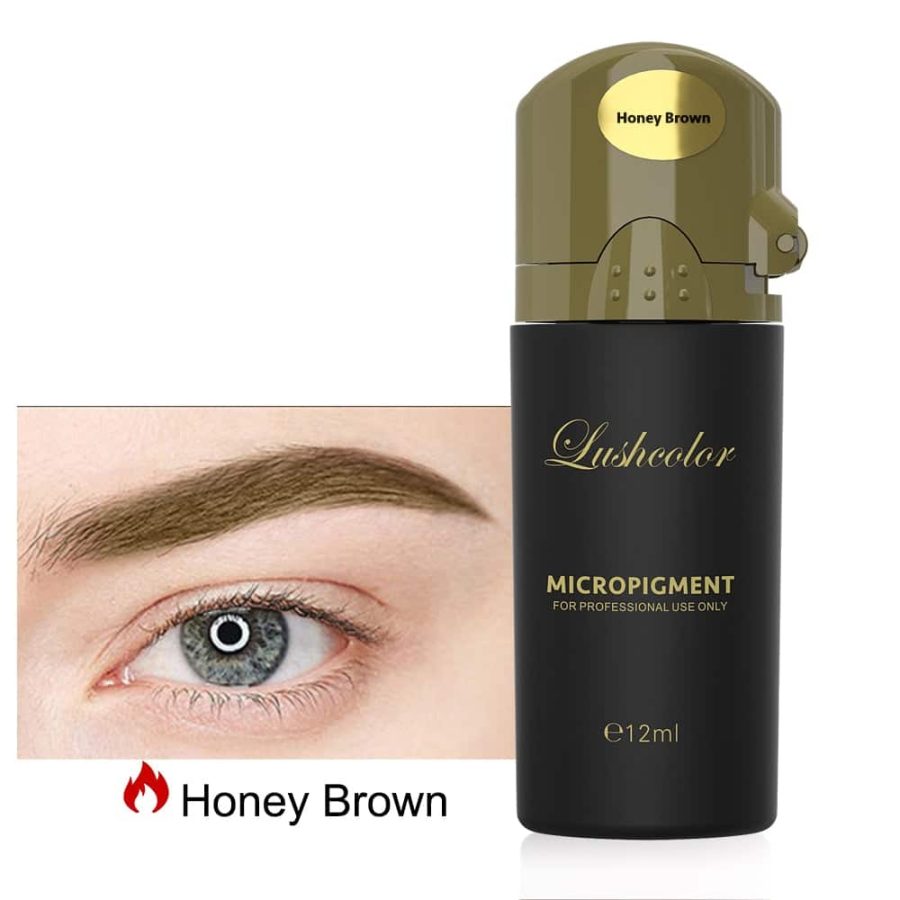 Lushcolor Top PMU Micropigments Collection (12mL) - Honey Brown